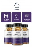 3 Adet Omega-3 Premium Fish Oil 90 Softgel X 1000mg, Balık Yağı, Hidrolize Kolajen