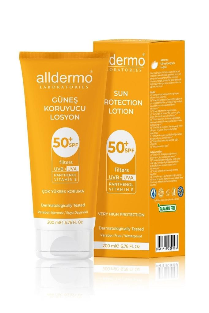 ALLDERMO SPF 50 GÜNEŞ KORUYUCU LOSYON 200 ML