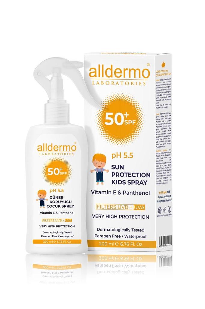 ALLDERMO SPF 50 KİDS ÇOCUK GÜNEŞ KORUYUCU SPREY 200 ML