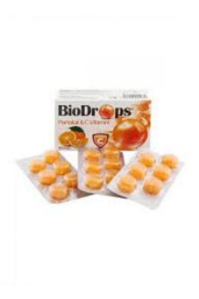 Biodrops Portakal & C vitamini pastil 18 li