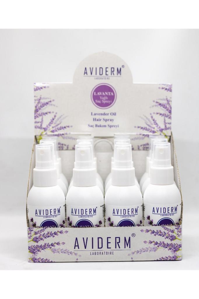 AVİDERM BİT KOVUCU LAVANTA YAĞLI SAÇ SPREYİ 100 ML 12 Lİ STAND