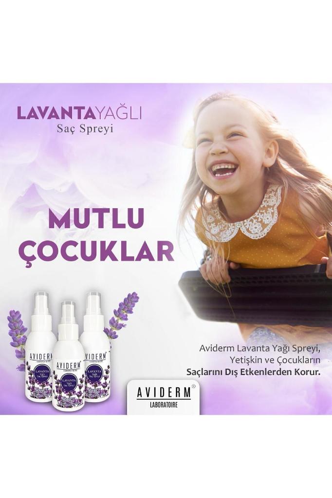 Aviderm Bit Kovucu Lavanta Yağlı Saç Spreyi 100 ml
