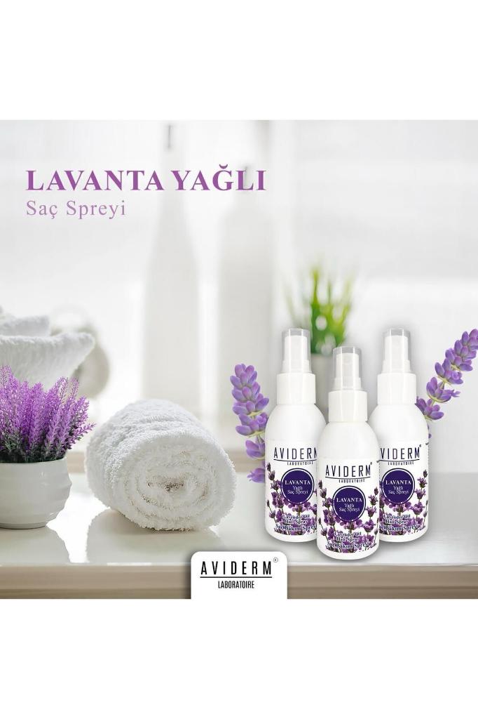 Aviderm Bit Kovucu Lavanta Yağlı Saç Spreyi 100 ml