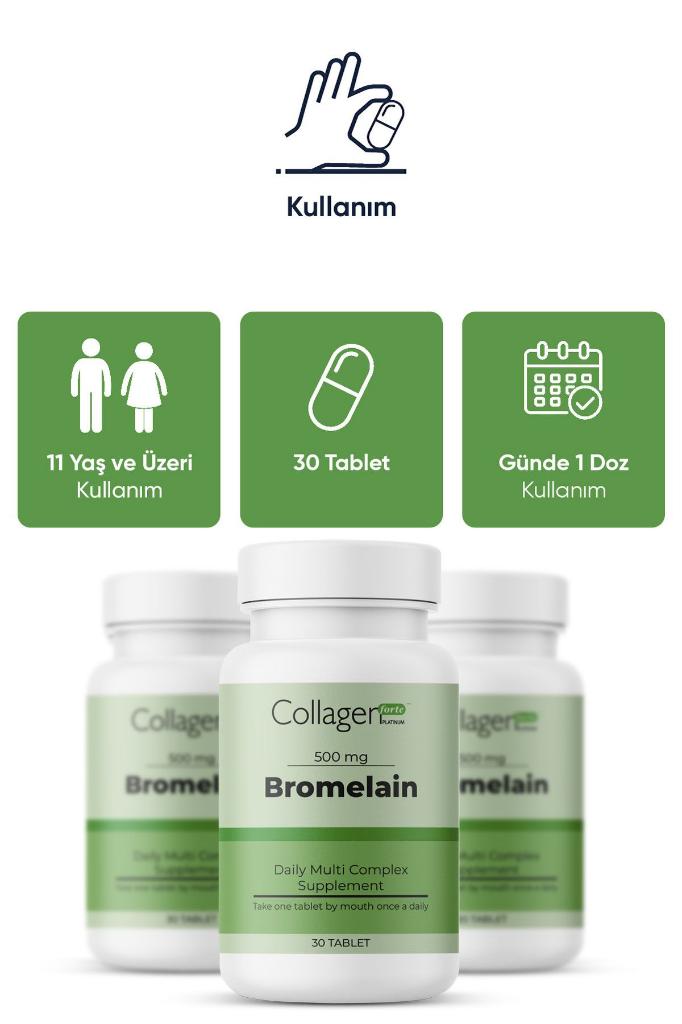 Bromelain 500 mg 30 tablet