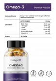 Collagen Forte Omega 3 Premium Fish Oil, Balık Yağı, Hidrolize Kolajen, Vitamin C 1000mg 90 Softjel Kapsül