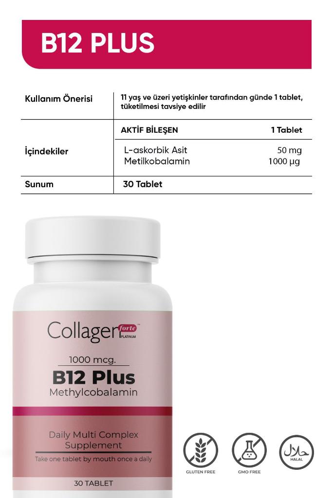 Collagen Forte Platinum B12 Plus Methylcobalamin & Vitamin C