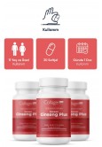 Kırmızı Kore Ginseng Plus, Hidrolize Kolajen, Vitamin B5-B6-B12 & Çinko, Softgel 1000mg