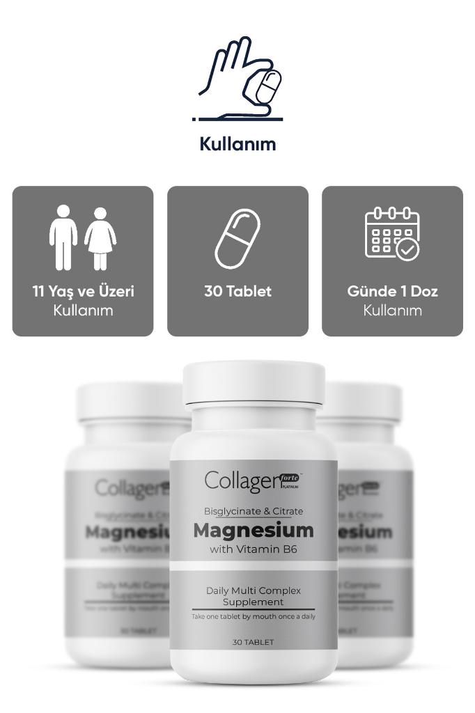 Collagen Forte Platinum Magnezyum With Vitamin B6 & Vitamin C