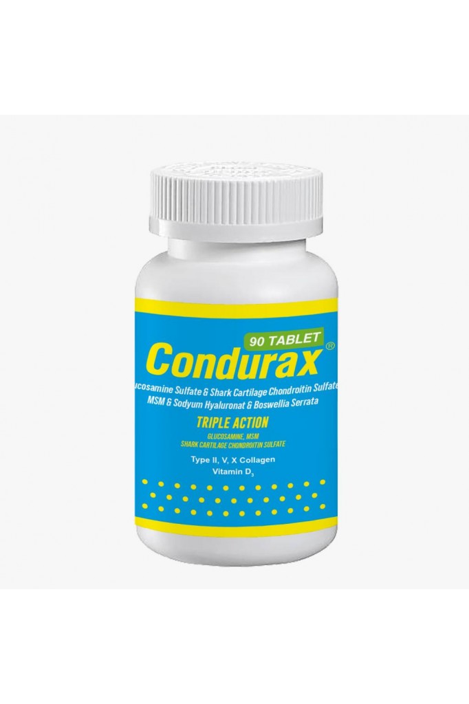 CONDURAX TRIPLE ACTION GLUCOSAMİNE MSM & SHARK CARTILAGE 90 TABLET