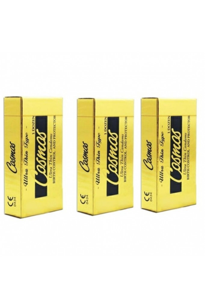 COSMOS ULTRA İNCE PREZERVATİF 12 Lİ X 3 PAKET