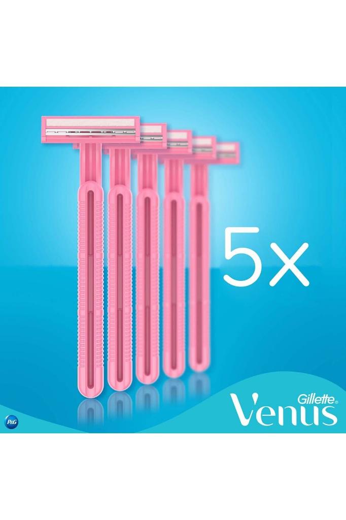 Gillette Venus Simply Venus 2 Basic Kadın Tıraş Bıçağı 5'li