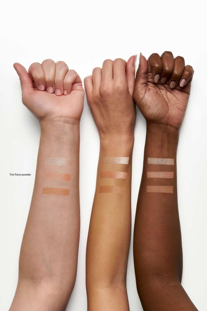 Golden Rose 3' Lü Aydınlatıcı & Allık & Bronzer - Nude Look Baked Trip Face Powder 8691190967499