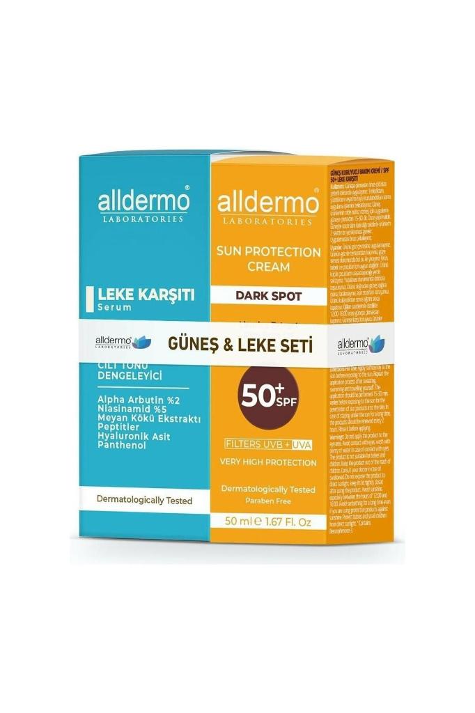 Güneş Koruyucu Krem 50 Ml + Leke Karşıtı Serum