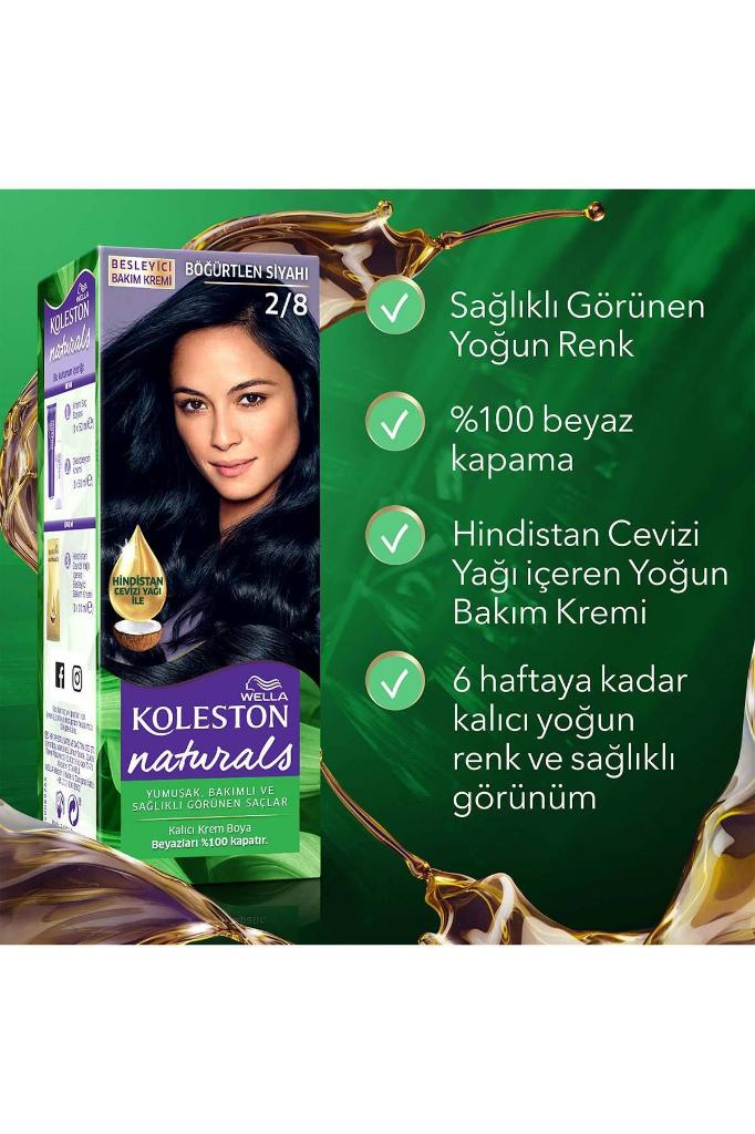 Koleston Naturals Saç Boyası 2/8 Böğürtlen Siyahı