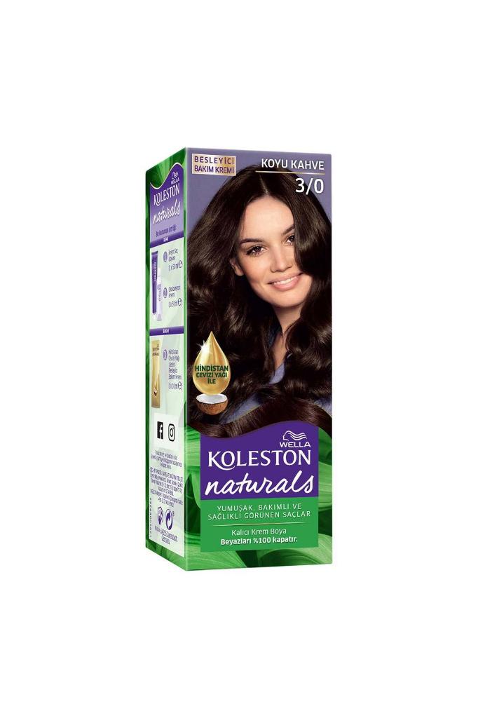 Koleston Naturals Saç Boyası 3/0 Koyu Kahve