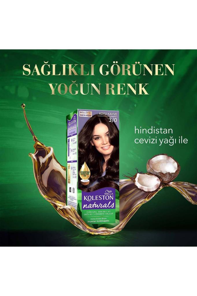 Koleston Naturals Saç Boyası 3/0 Koyu Kahve