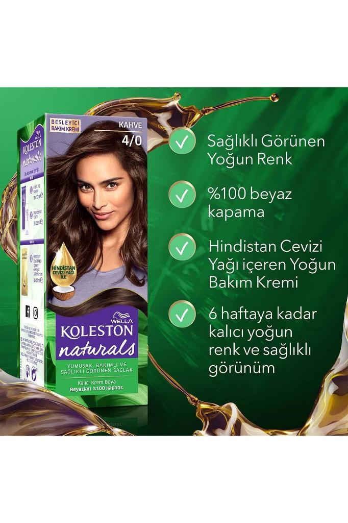 Koleston Naturals Saç Boyası 4/0 Kahve