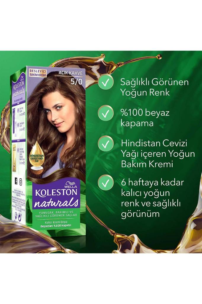 Koleston Naturals Saç Boyası 5/0 Açık Kahve