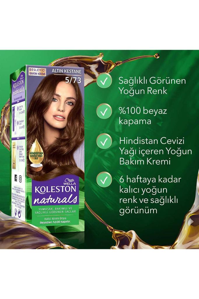 Koleston Naturals Saç Boyası 5/73 Altın Kestane