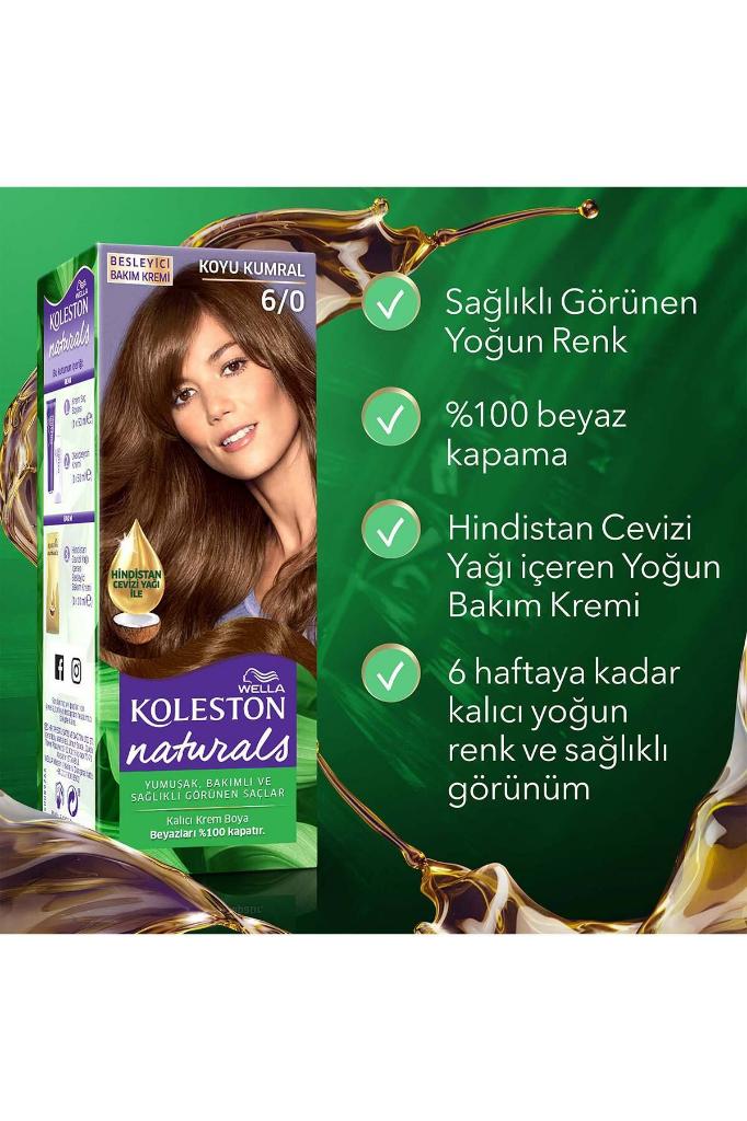 Koleston Naturals Saç Boyası 6/0 Koyu Kumral