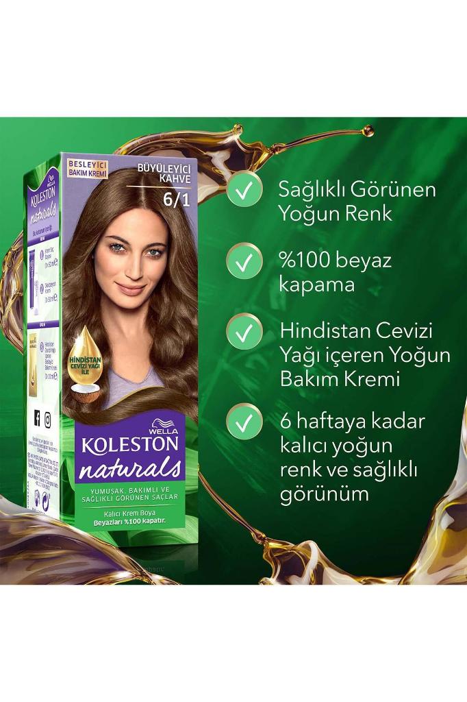  Koleston Naturals Saç Boyası 6/1 Büyüleyici Kahve