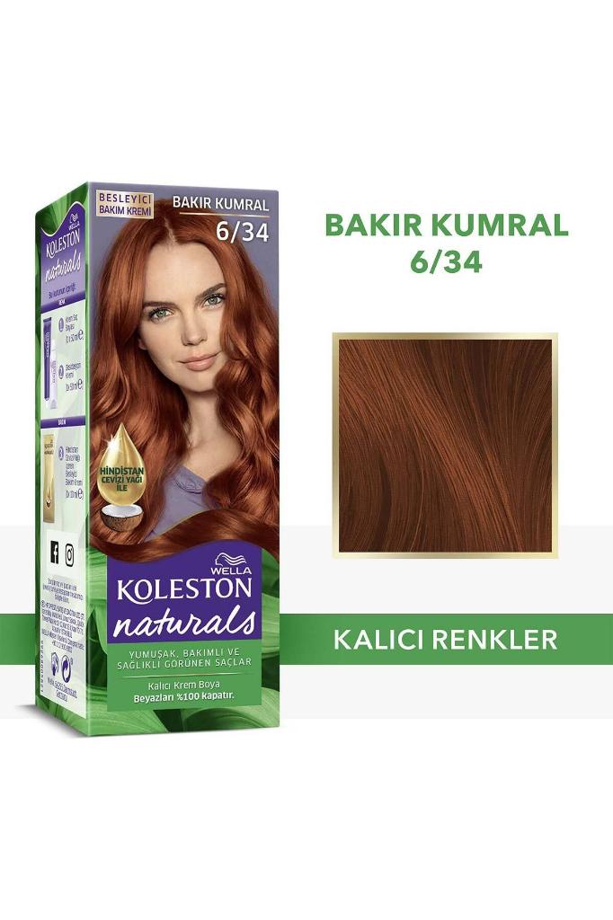 Koleston Naturals Saç Boyası 6/34 Bakır Kumral