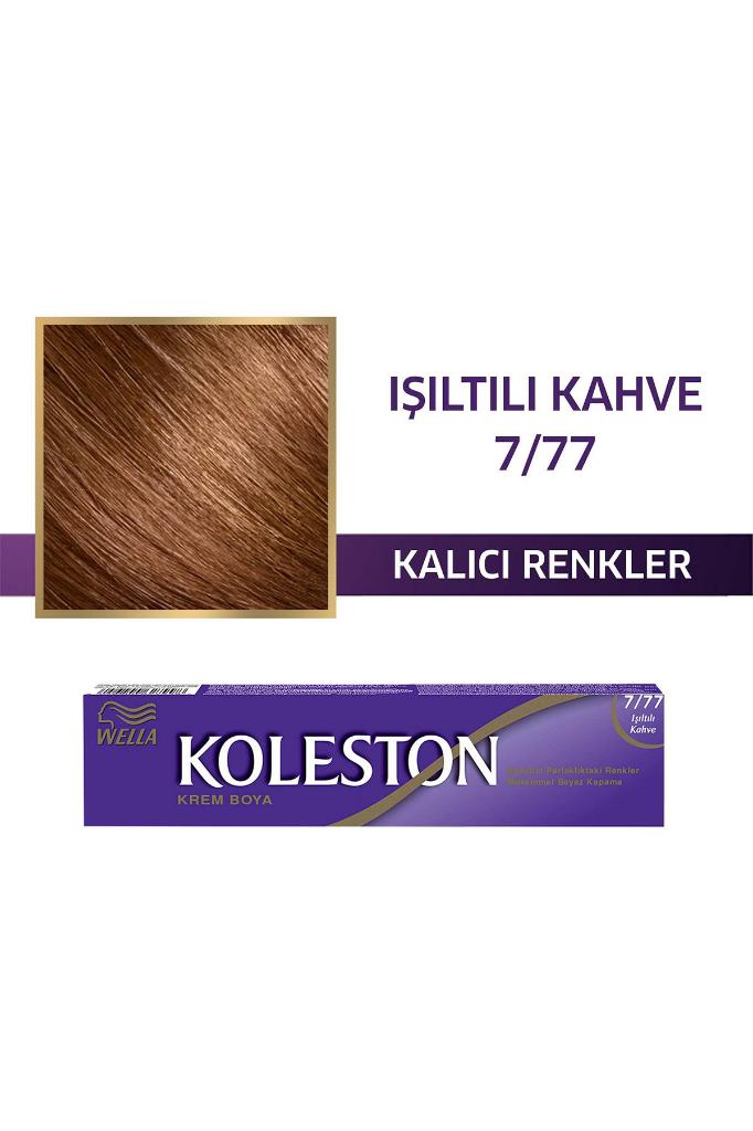 Koleston Single Tüp Boya 7/77 Işıltılı Kahve