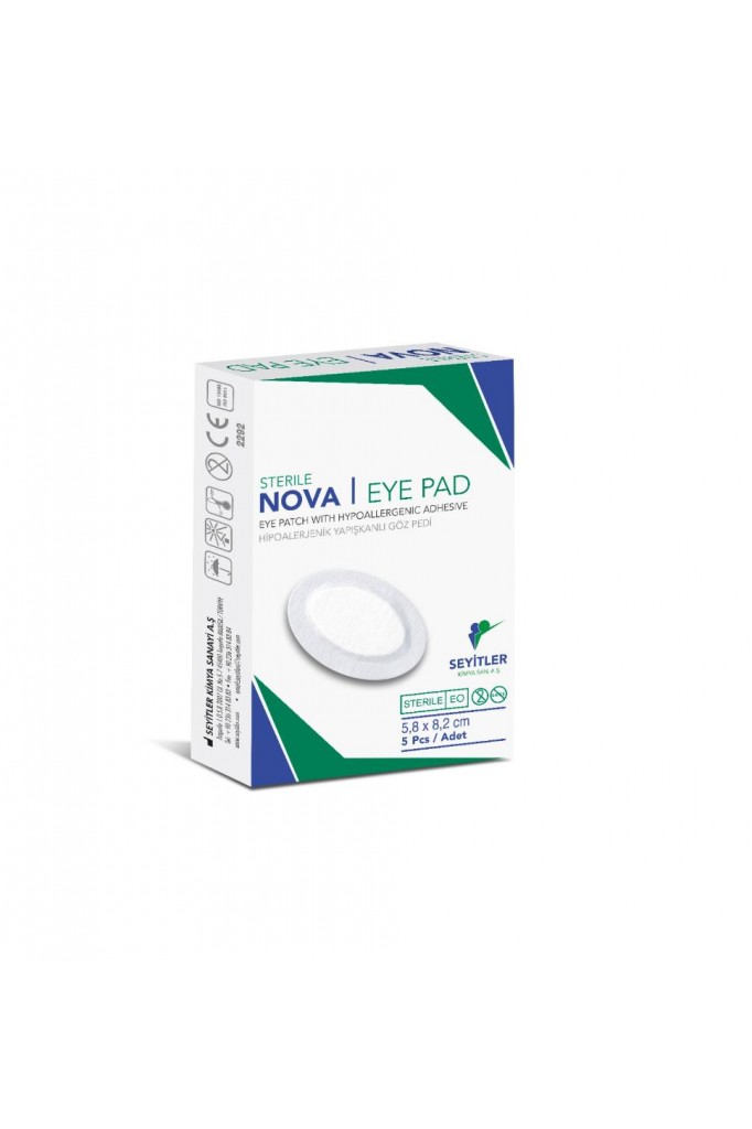 NOVA EYE PED STERİL YETİŞKİN GÖZ PEDİ 5 Lİ 1 PAKET (göz kapama bandı)