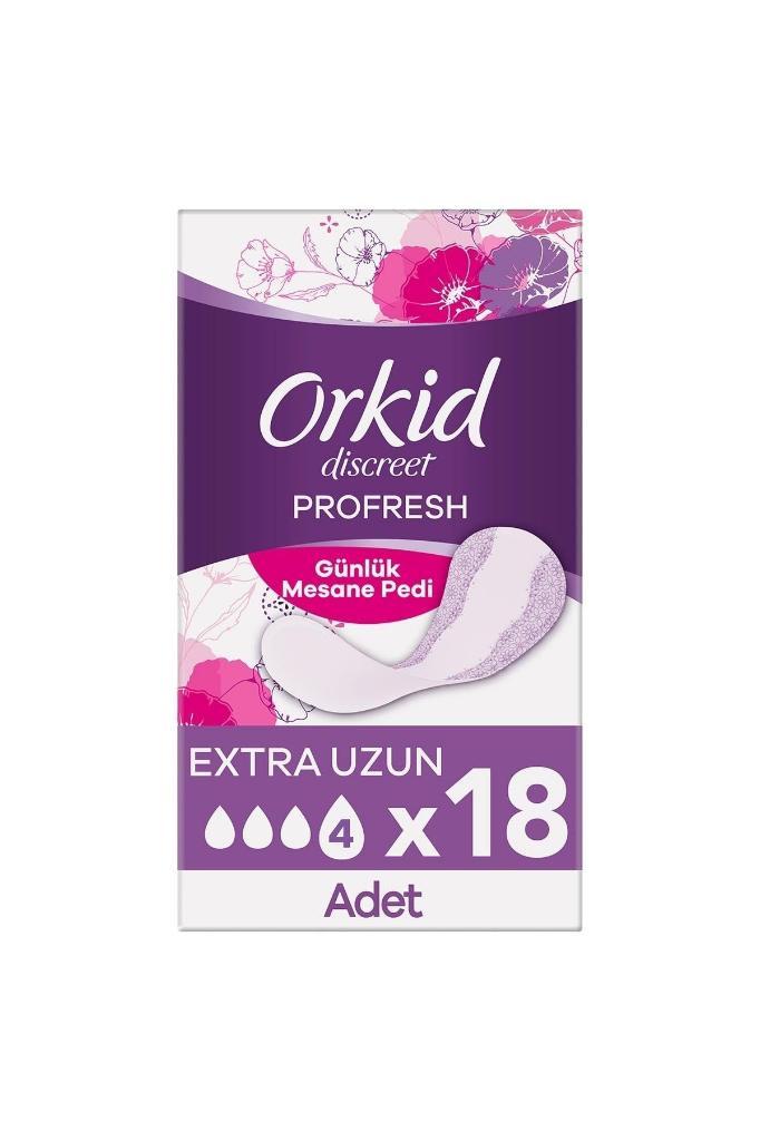 Orkid günlük Mesane Pedi Ekstra Uzun 18 Ped