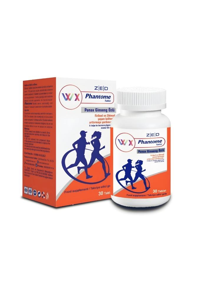 phantome Panax Ginseng Özlü Vitamin C 30 Tablet Multivitamin Gıda Takviyesi