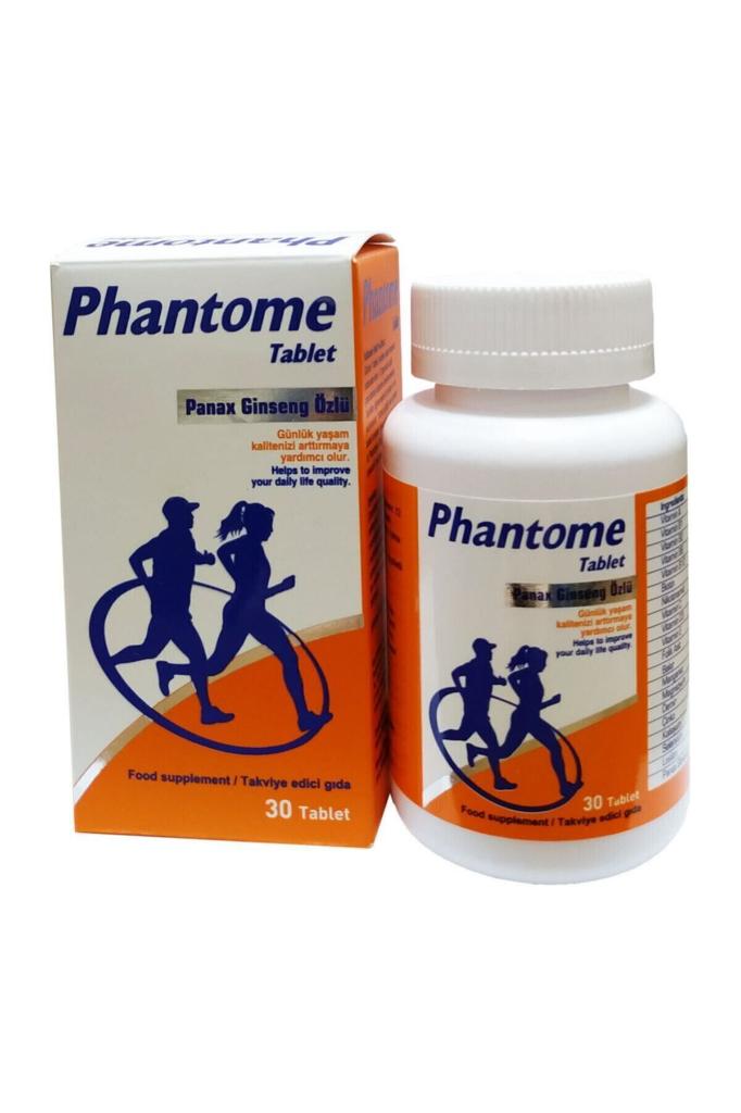 phantome Panax Ginseng Özlü Vitamin C 30 Tablet Multivitamin Gıda Takviyesi