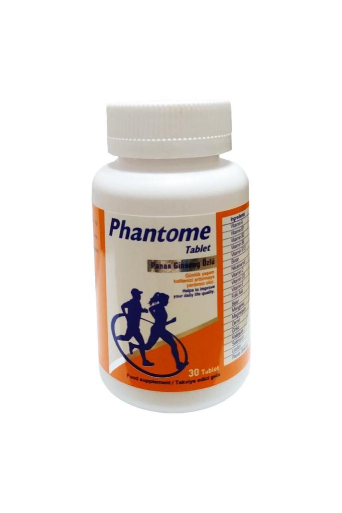 phantome Panax Ginseng Özlü Vitamin C 30 Tablet Multivitamin Gıda Takviyesi