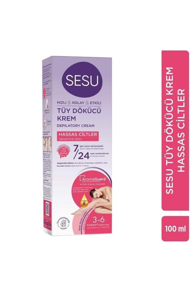 Sesu Tüy Dökücü Krem hassas ciltler 100 ml