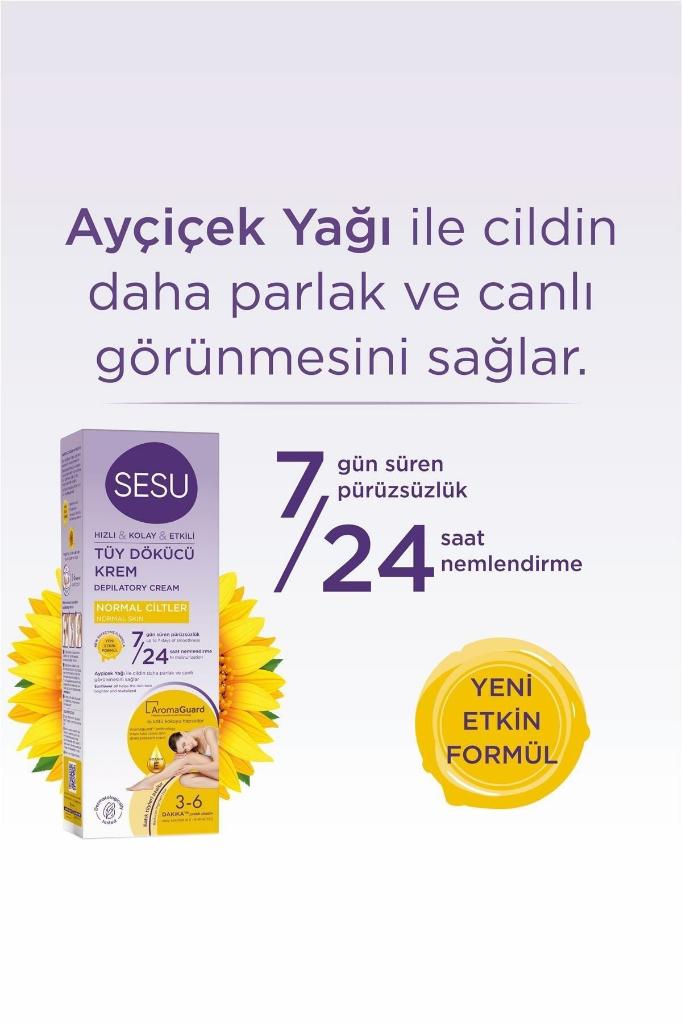 Sesu Tüy Dökücü Krem Normal Ciltler İçin 100 Ml