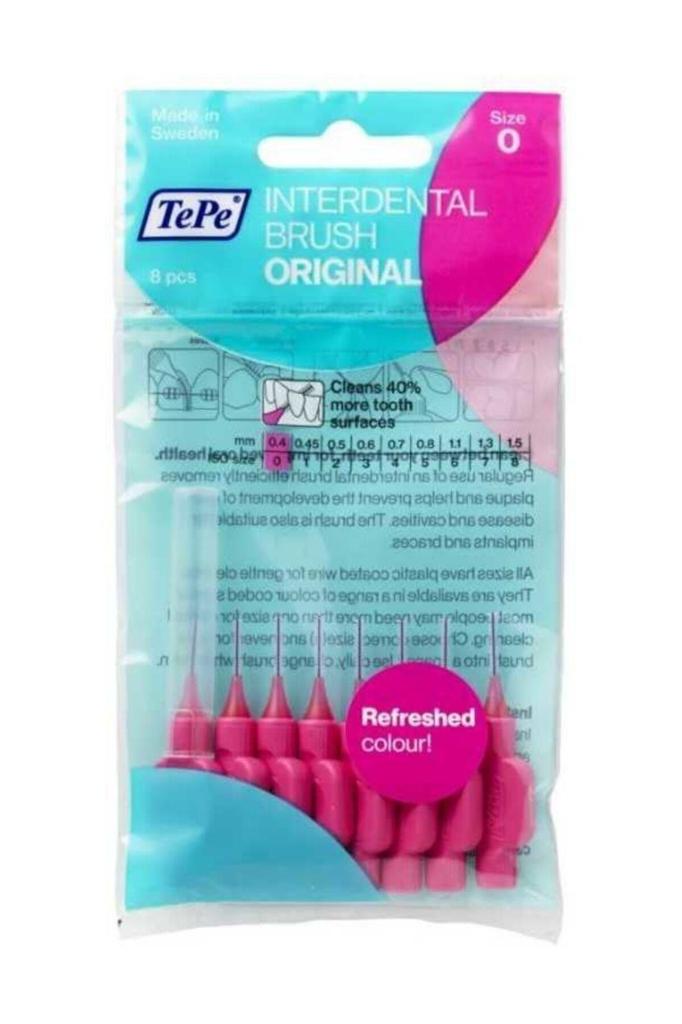 TePe Pembe Arayüz Fırçası 0.4 mm 8 li