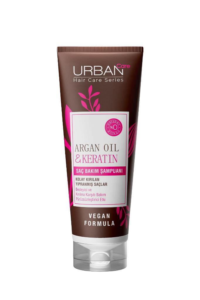 Urban Care Argan Yağı&keratin Kolay Kırılan Yıpranmış Saçlara Özel Saç Bakım Şampuanı-vegan-250ml