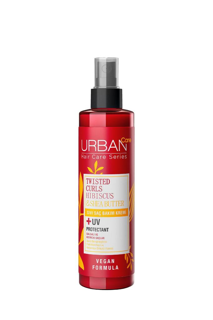 Urban Care Care Hibiscus&Shea Butter Kıvırcık ve Dalgalı Saçlara Özel Sıvı Saç Bakım Kremi-Vegan-200 ml