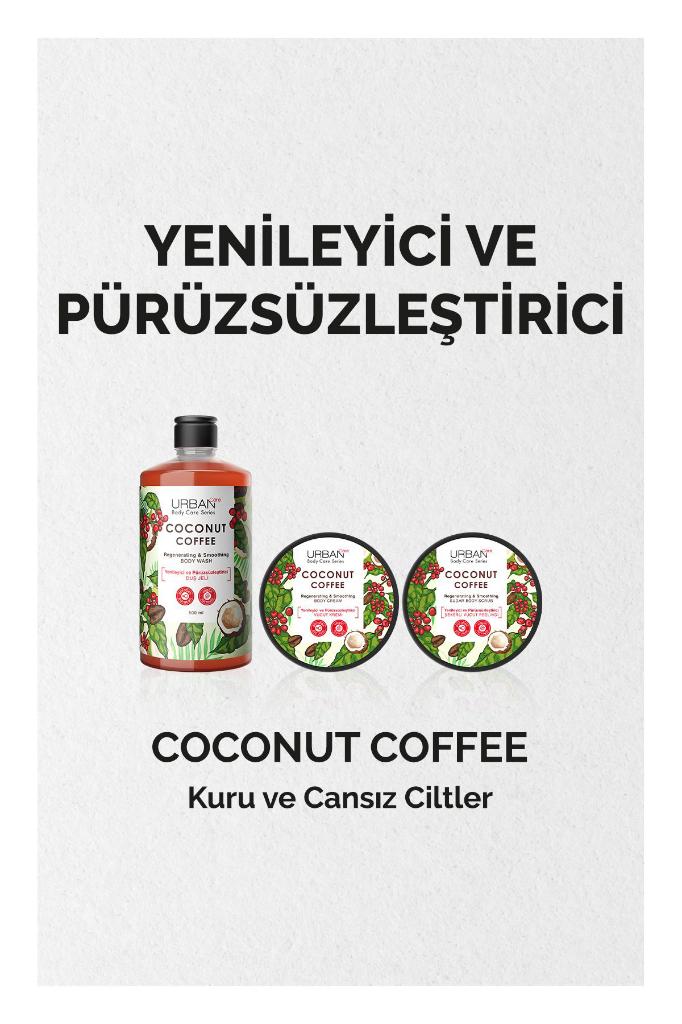 Urban Care Coconut Coffee Yenileyici ve Pürüzsüzleştirici Vücut Kremi 200 ml-Vegan