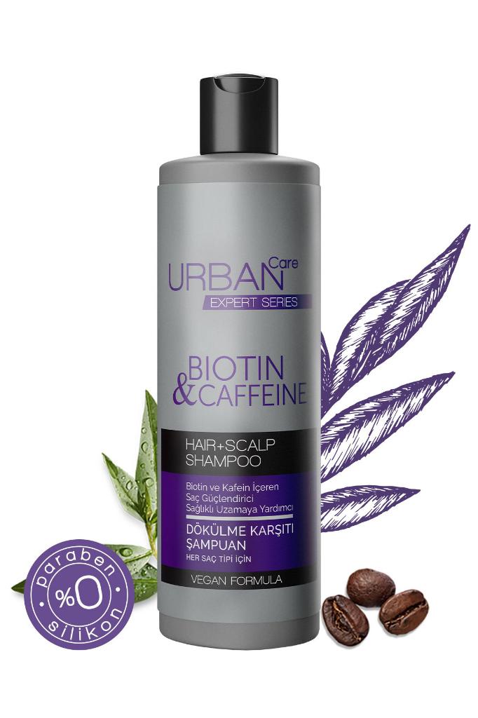 Urban Care Expert Biotin Ve Kafein Dökülme Karşıtı Saç Bakım Şampuan Sağlıklı Uzamaya Yardımcı 350ml