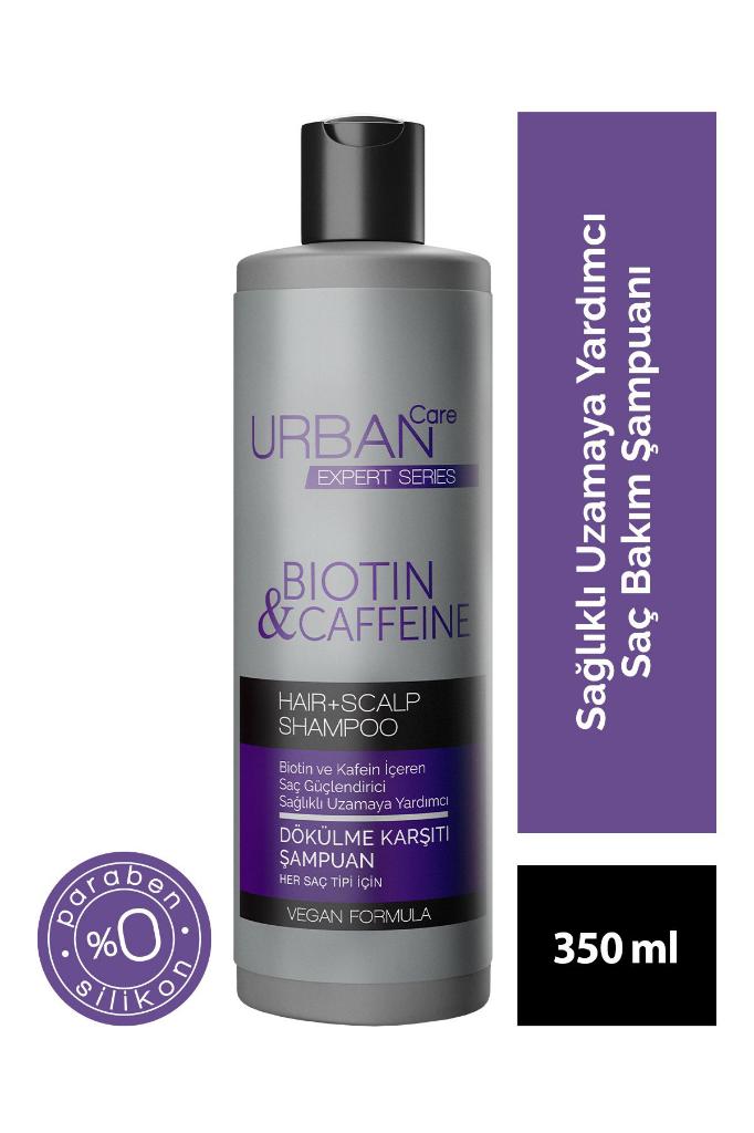 Urban Care Expert Biotin Ve Kafein Dökülme Karşıtı Saç Bakım Şampuan Sağlıklı Uzamaya Yardımcı 350ml