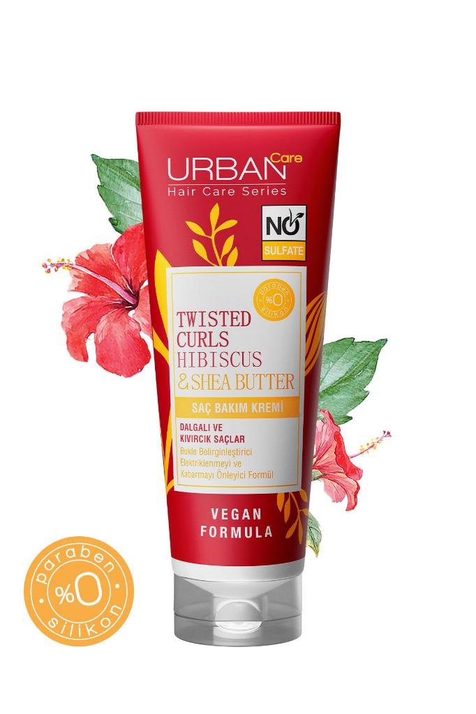 Urban Care Hibiscus&shea Butter Kıvırcık Ve Dalgalı Saçlara Özel Saç Kremi-sülfatsız-250ml-vegan
