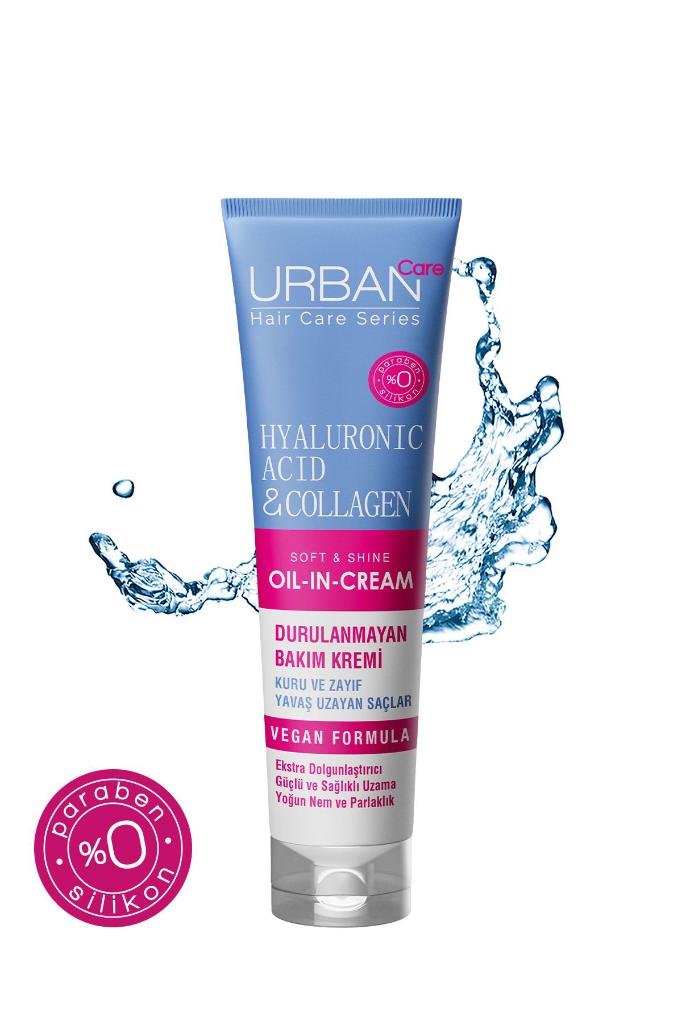 Urban Care Hyaluronik Asit&kolajen Kuru Ve Cansız Saçlara Özel Durulanmayan Bakım Kremi-vegan-150 ml
