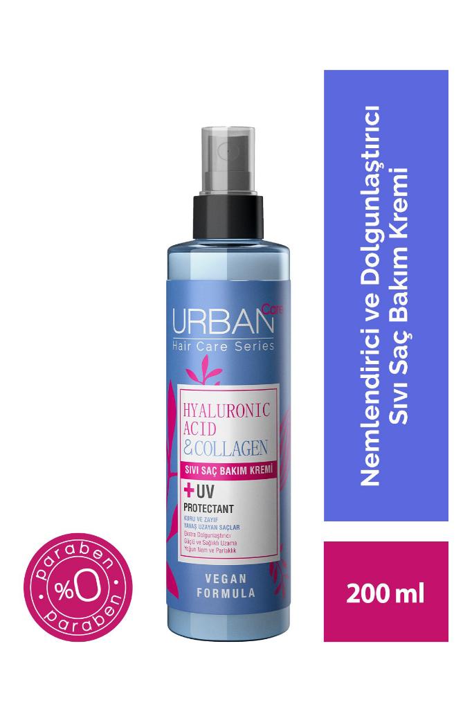 Urban Care Hyaluronik Asit&kolajen Kuru Ve Cansız Saçlara Özel Sıvı Saç Bakım Kremi-vegan-200 Ml