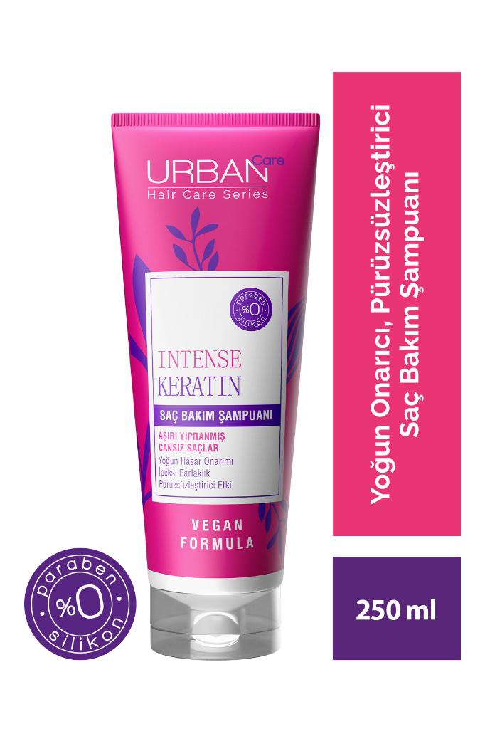 Urban Care Intense Keratin Aşırı Yıpranmış Saçlara Özel Saç Bakım Şampuanı-250 Ml-vegan