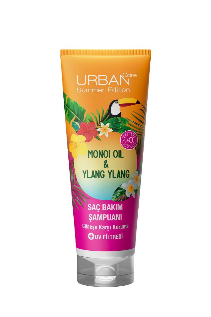 Urban Care Summer-Monoi Yağı & Ylang Ylang Güneş Koruyucu Saç Bakım Şampuanı-Vegan-250 ML