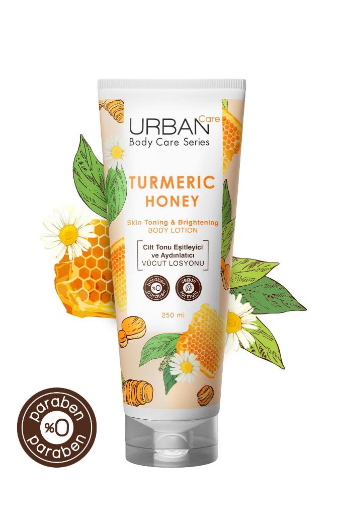 Urban Care Turmeric Honey Cilt Tonu Eşitleyici Ve Aydınlatıcı Vücut Losyonu 250 ml Vegan