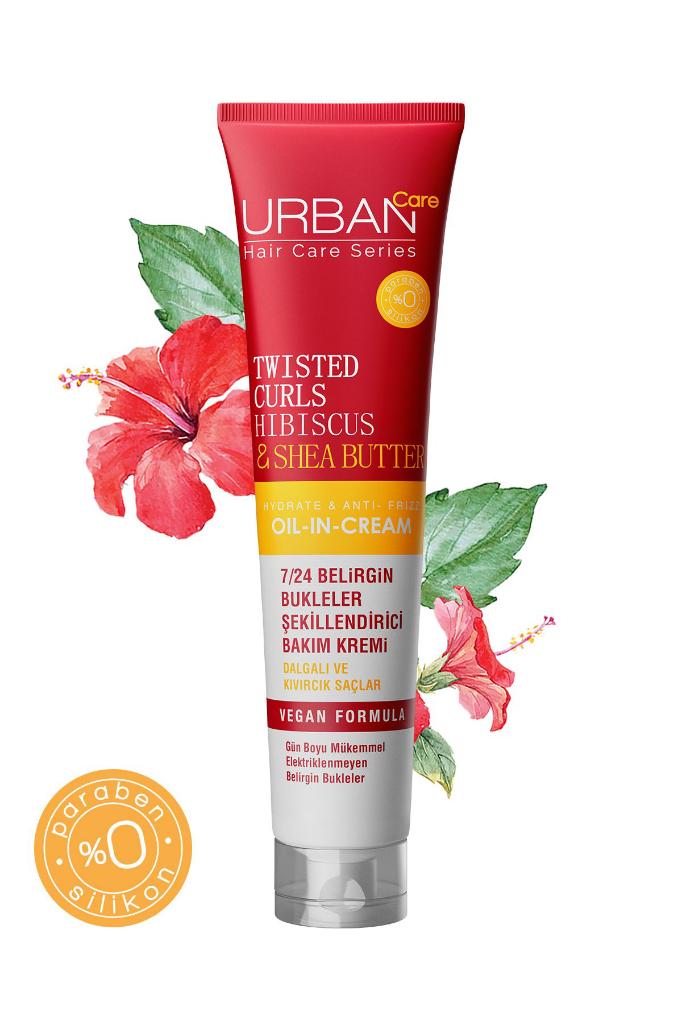 Urban Care Twisted Curls Hibiscus & Shea Butter Durulanmayan Bakım Kremi 175 ml