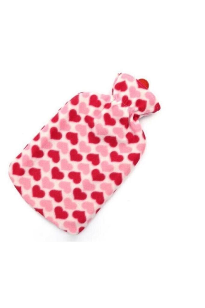 VICHY POLAR KILIFLI SICAK SU TORBASI TERMOFOR PEMBE KALPLİ 2 LT