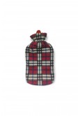 VICHY POLAR KILIFLI SICAK SU TORBASI TERMOFOR KARE DESENLİ 2 LT