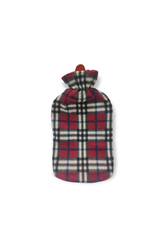 VICHY POLAR KILIFLI SICAK SU TORBASI TERMOFOR KARE DESENLİ 2 LT